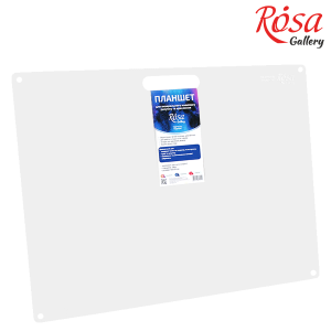 Rosa Gallery Acrylglas-Maltafel mit Halter, Dicke 3mm, 38,7x48cm