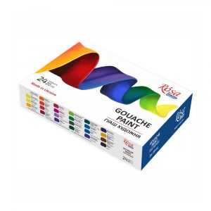 Rosa Studio Gouache Set 24 Farben, 20 ml Dose