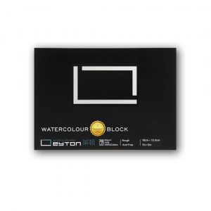 Leyton Aquarellblock, 300 g 100 % Baumwolle, 20 Blatt, Rough
