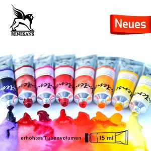 NEU!!!Renesans Extra-Feine Intense Wasser Aquarellfarbe 15 ml Tube, 1 Gruppe