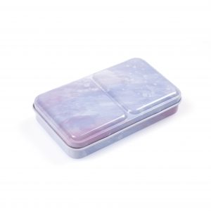 Leer Aquarellkasten, Mit Metallhalter und Ring für 14 1/2 Näpfchen, Fluss