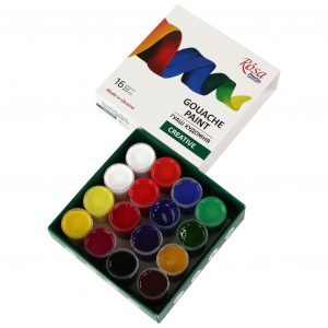 Rosa Studio Gouache Set 16 Farben, 20 ml Dose