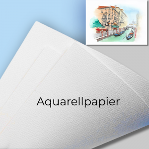 Paul Rubens Aquarellpapier 300 g 50% Baumwolle 13,5 х 19,5 cm, 20 Blätter Packung, Kaltpresst