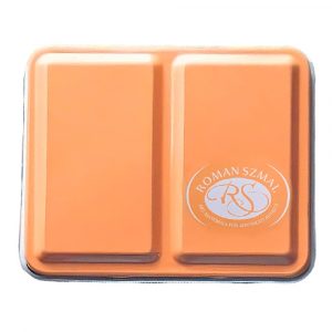 NEU!!! ROMAN SZMAL Leer Metallic Aquarellkaste, Mini, für 12 1/2 Näpfchen, Pfirsich