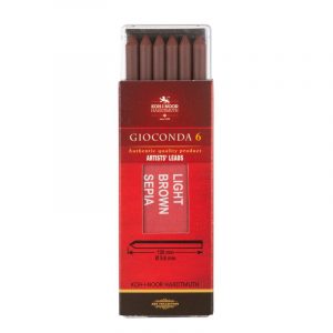 NEU!!!Koh-i-Noor Sepia Hellbraun Kreide-Minen 5,6 mm, fettfreie Künstlerkreide, im 6er Pack