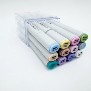 NEU, Superior Kunstlerische alhogolbasierte Marker, 12 Farben Pastell Color Set, Double side