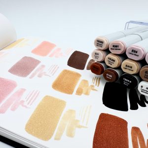 NEU, Superior Kunstlerische alhogolbasierte Marker, 12 Farben Portrait Set, Double side