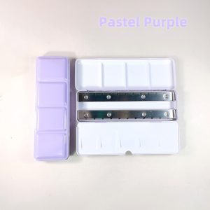 NEU,Leer Watercolor Metallkasten für 14 1/1 Näpfchen 2,5 ml, Pastell Flieder M