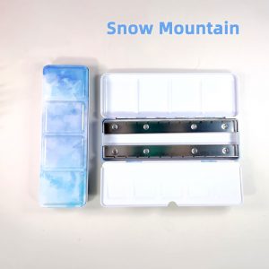 NEU,Leer Watercolor Metallkasten für 14 1/1 Näpfchen 2,5 ml, Schneeberge, M