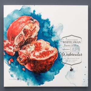 Malevich Aquarellblock White Swan Torchon 250 g 10% Baumwolle, 20 Blätter, 24X25 cm